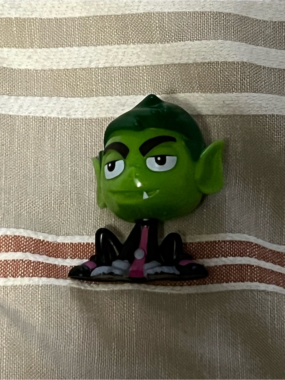 Sonic Teen Titans GO! Whacky Pack Beast Boy Figure Green Hair Head Fast Food